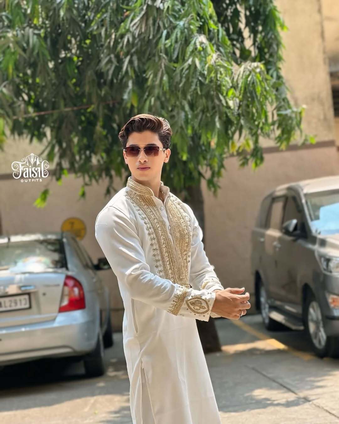 Luxury Designer Embroidered Kurta with Pant Set