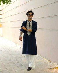 Royal Ivory Zardozi Kurta