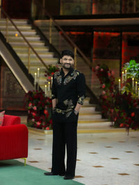 Kapil Sharma Inspired Signature Embroidered Kurta Pant in Armani Fabric
