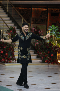 Kapil Sharma Inspired Signature Embroidered Kurta Pant in Armani Fabric