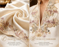 Ivory Embroidered Kurta Pant Set