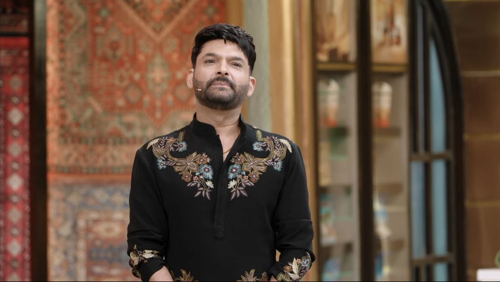 Kapil Sharma Inspired Signature Embroidered Kurta Pant in Armani Fabric