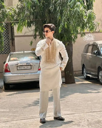 Luxury Designer Embroidered Kurta with Pant Set